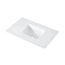 HOROW 36" Everstone Single Bowl Vanity Sink, Anti-Bacterial, Crack-Resistant, Velvet-Smooth Finish Model HR-VNA36D