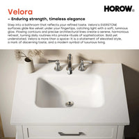 HOROW HR-VNA30 30" Bathroom Vanity Set with Matte Black Hardware