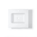 HOROW 24" Bathroom Vanity Basin Seamless Solid Surface Basin with Crack-Resistant Design Model HR-VNA24D