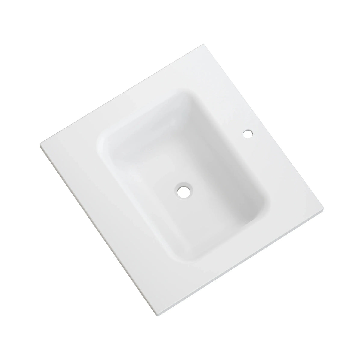 HOROW 24" Bathroom Vanity Basin Seamless Solid Surface Basin with Crack-Resistant Design Model HR-VNA24D