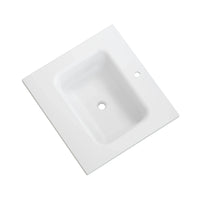 HOROW 24" Bathroom Vanity Basin Seamless Solid Surface Basin with Crack-Resistant Design Model HR-VNA24D
