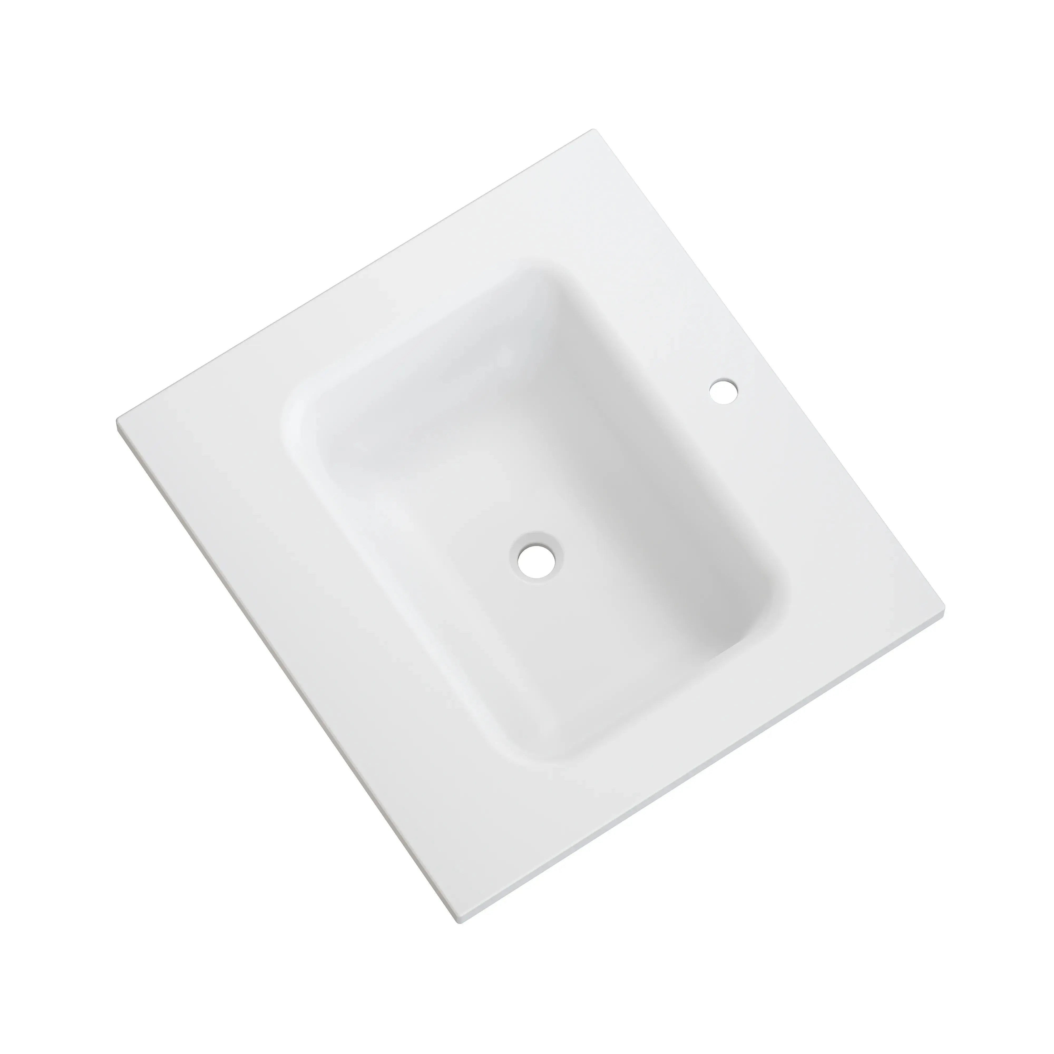 HOROW 24" Bathroom Vanity Basin Seamless Solid Surface Basin with Crack-Resistant Design Model HR-VNA24D
