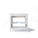 HOROW 36" White Bathroom Vanity Cabinet with Tilt-down Drawer and Spacious Double-door Cabinet Model HR-VNA36-1