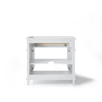HOROW 36" White Bathroom Vanity Cabinet with Tilt-down Drawer and Spacious Double-door Cabinet Model HR-VNA36-1