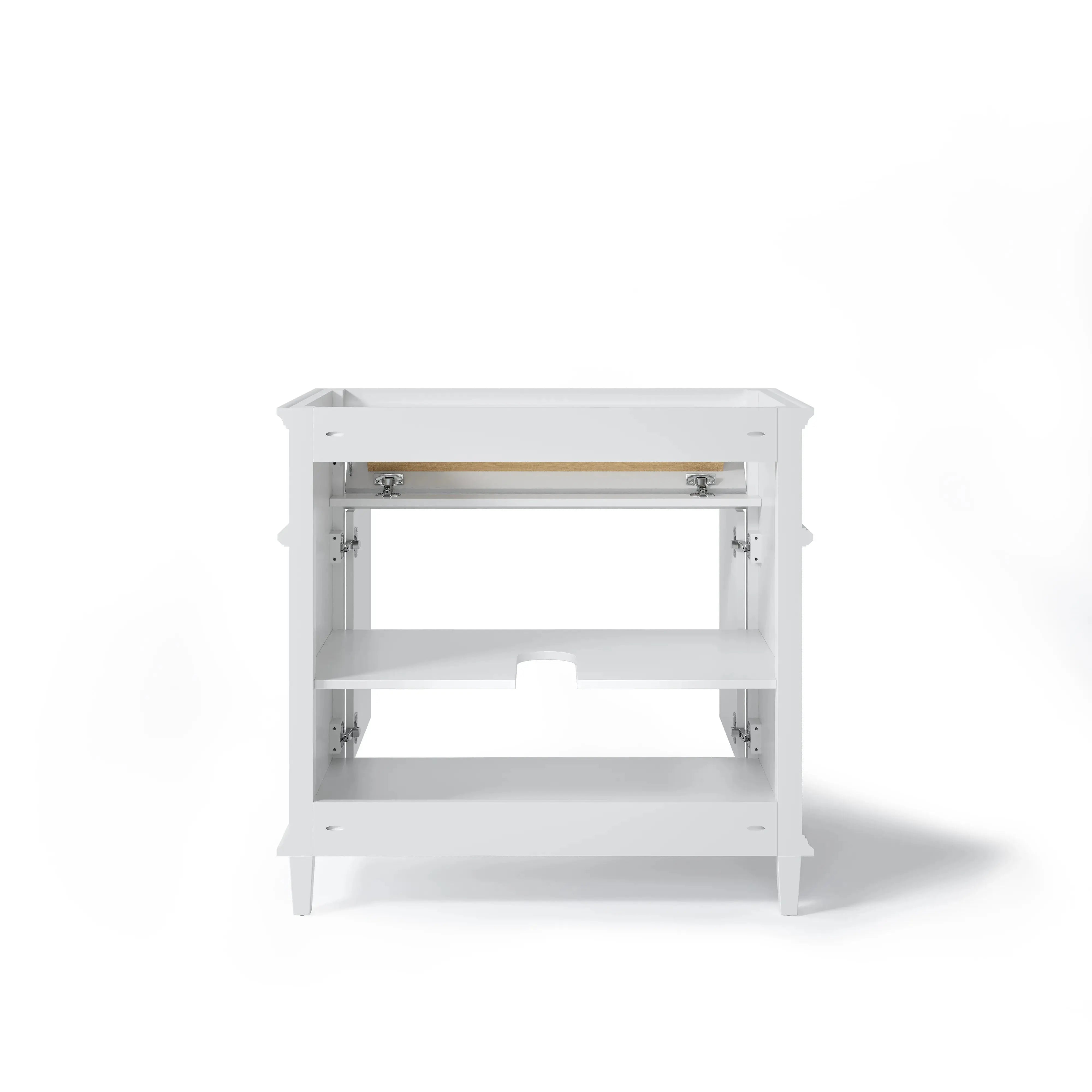 HOROW 36" White Bathroom Vanity Cabinet with Tilt-down Drawer and Spacious Double-door Cabinet Model HR-VNA36-1