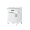 HOROW Soft-Close 24" Bathroom Vanity Cabinet with Tilt-Down Drawer & Spacious Storage Model HR-VNA24-1