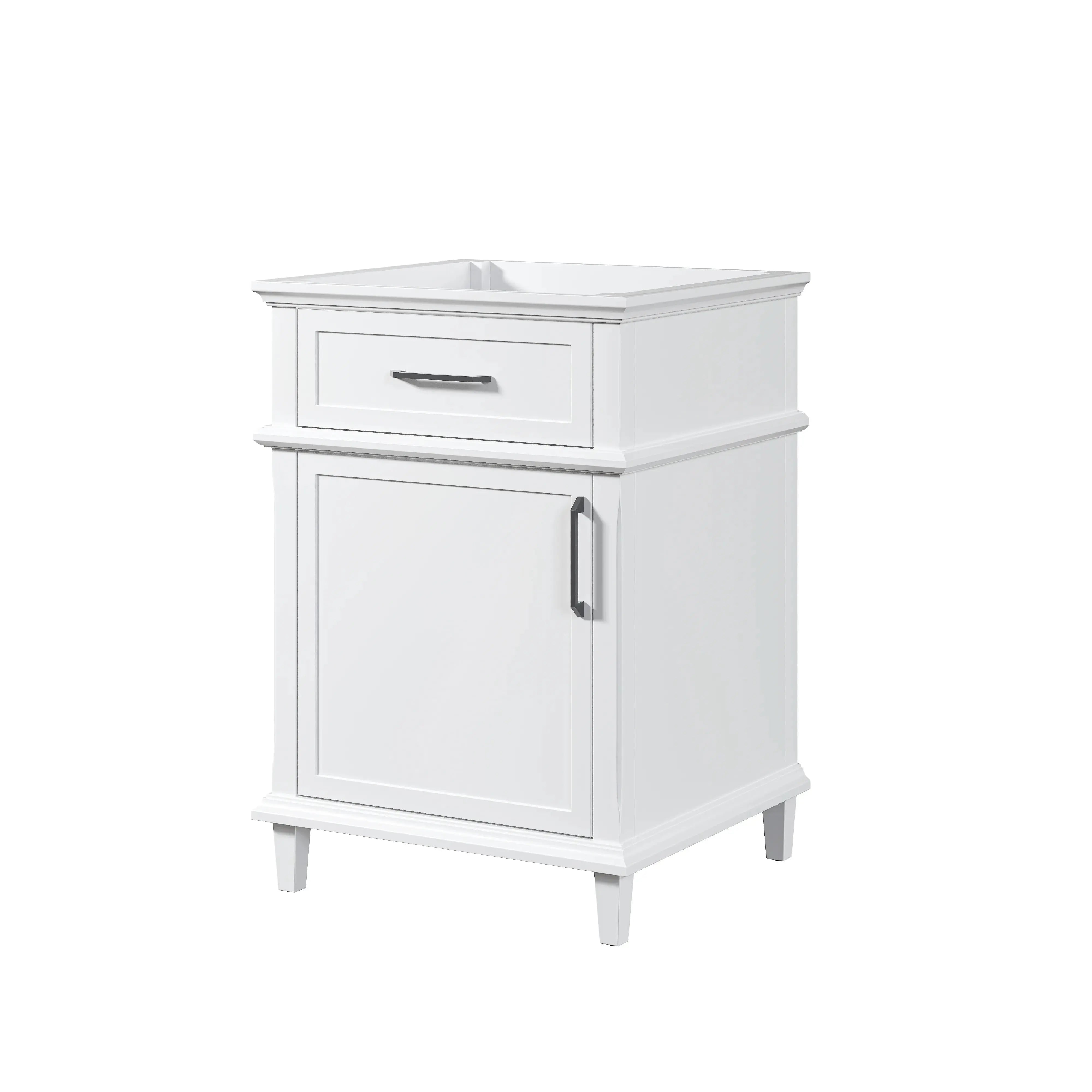 HOROW Soft-Close 24" Bathroom Vanity Cabinet with Tilt-Down Drawer & Spacious Storage Model HR-VNA24-1