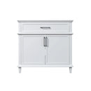 HOROW 36" White Bathroom Vanity Cabinet with Tilt-down Drawer and Spacious Double-door Cabinet Model HR-VNA36-1