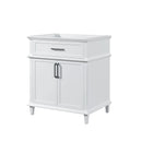 HOROW 30" Bathroom Vanity Cabinet with Tilt-Down Drawer & Generous Storage Model HR-VNA30-1