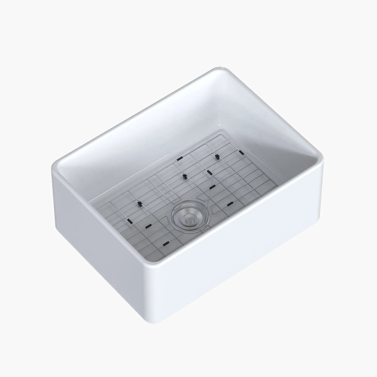HOROW Fireclay Farmhouse Sink With Deep Single Bowl Model HR-S2418W HOROW