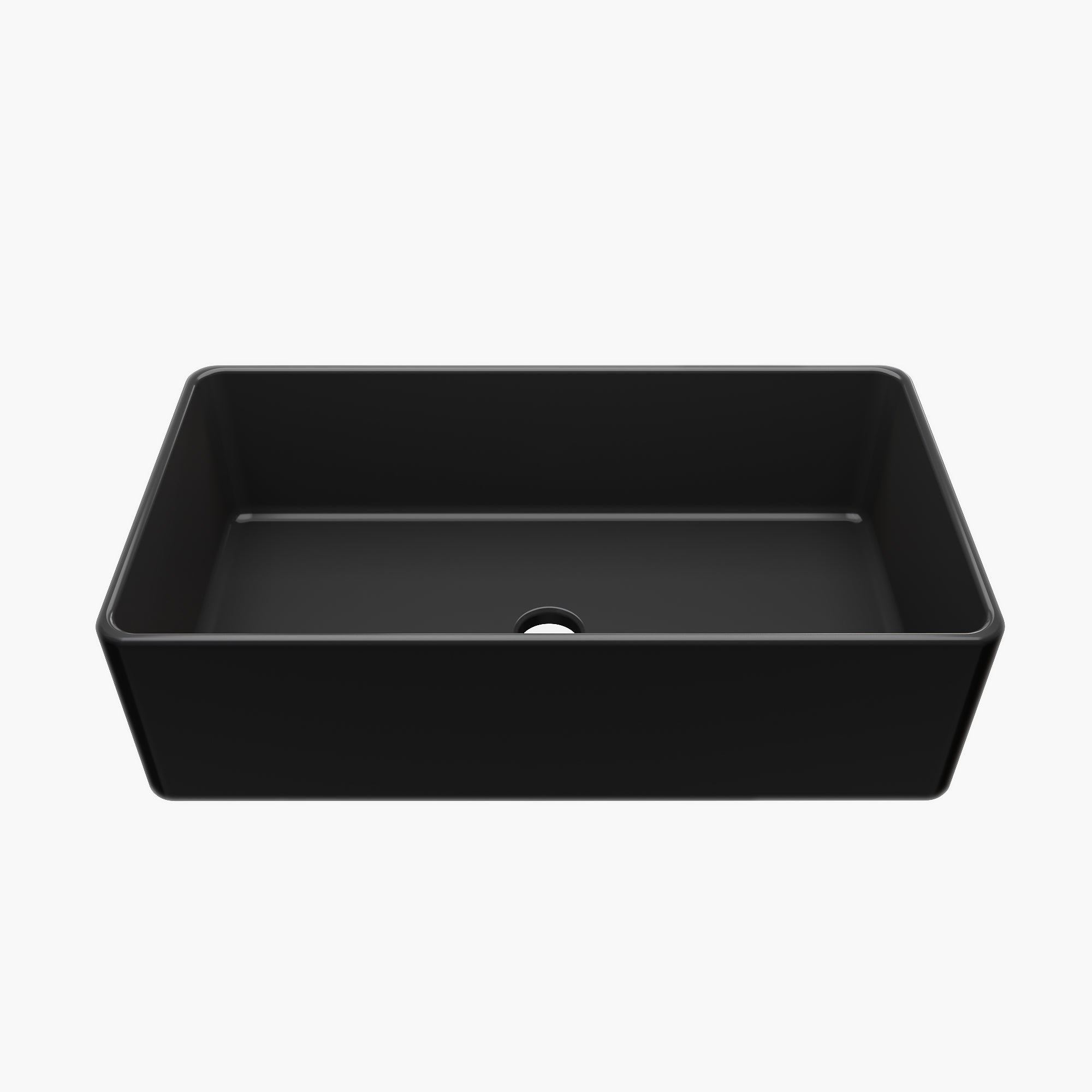 HOROW 36 Inch Sink Black Kitchen Farm Sink With Basket Strainer Model HR-S3618B