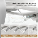 HORWOW  T03Plus Elongated Smart Bidet Toilet 1.1 GPF in White with Tank, Auto Flush, Heated Seat, Warm Air Dryer, Pump Assisted