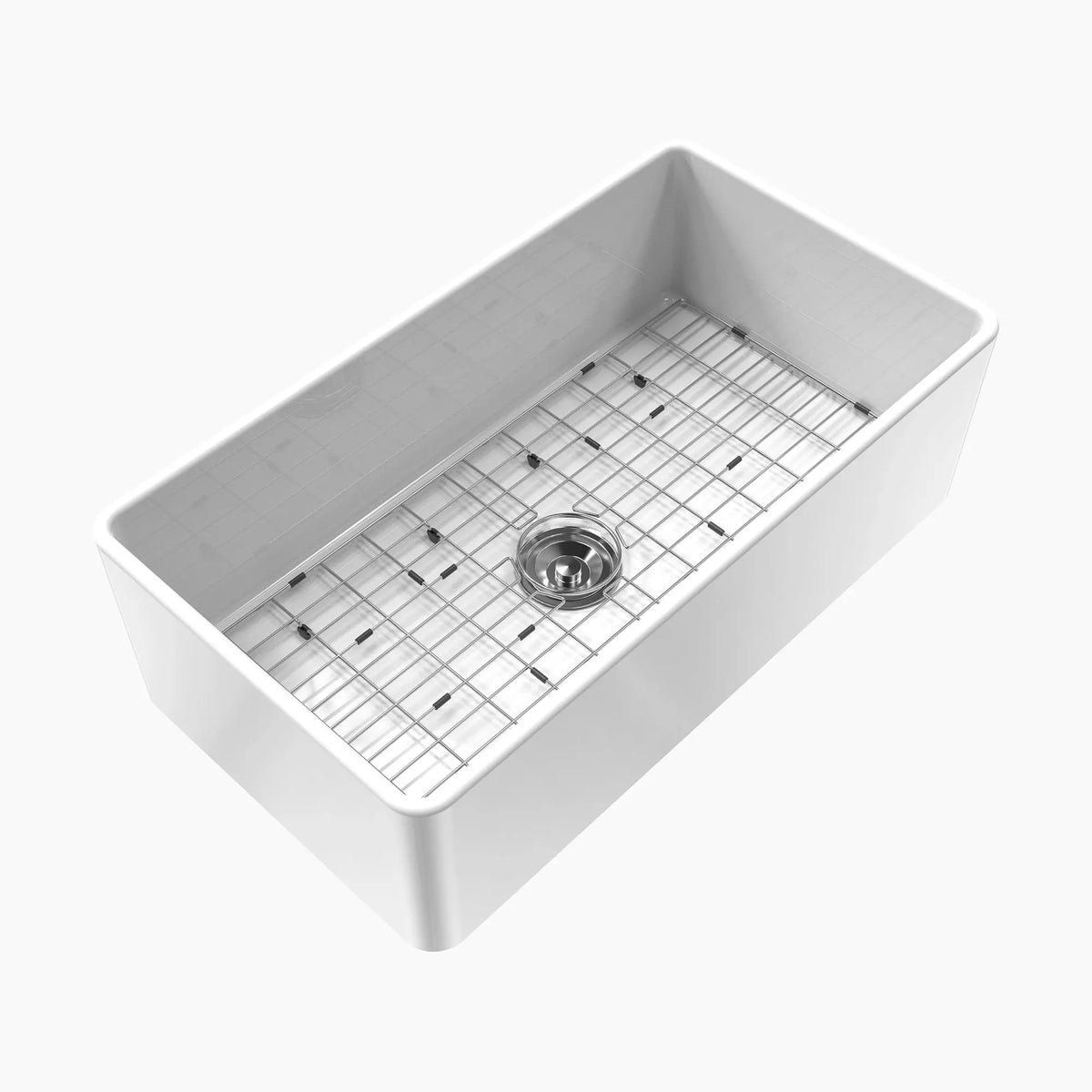 HOROW 33 Inch Farmhouse Sink With Ceramic Porcelain Fireclay Model HR-S3318W HOROW