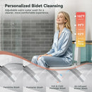 HOROW T03-AOCElongated Smart Bidet Toilet 1.1 GPF in White with Auto Open/Close, Tank, Heated Seat, Auto Flush, UV Purification