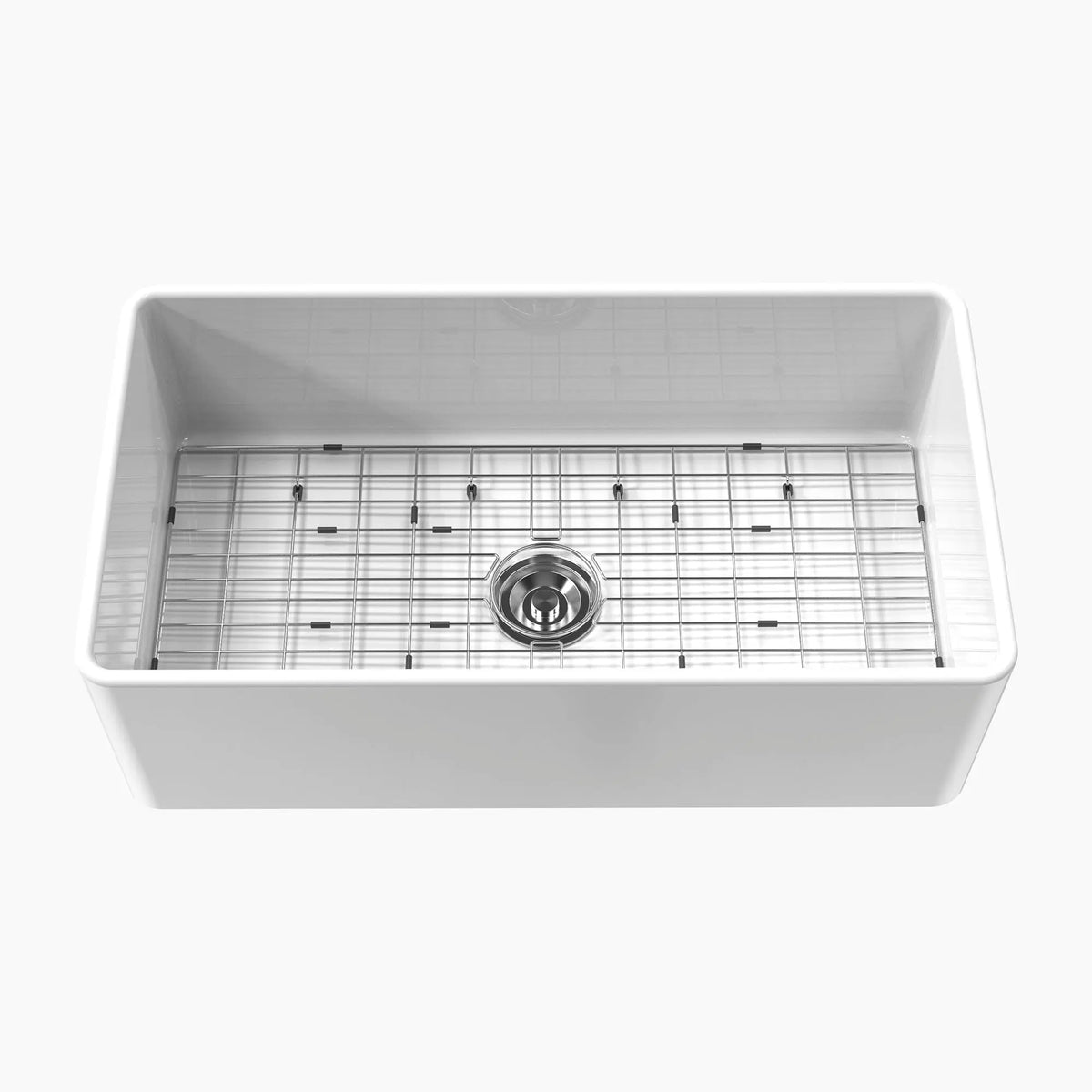 HOROW 33 Inch Farmhouse Sink With Ceramic Porcelain Fireclay Model HR-S3318W HOROW