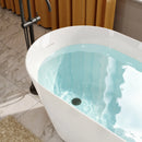 HOROW 59 Inch Deep soaking Tub Acrylic Freestanding Tub Model TU59-N-A