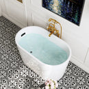 HOROW Freestanding Acrylic Bathtub 47 inch Soaking Tub Model TU47-MB-NS