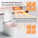 HOROW T03-AOCElongated Smart Bidet Toilet 1.1 GPF in White with Auto Open/Close, Tank, Heated Seat, Auto Flush, UV Purification