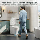 HOROW T03-AOCElongated Smart Bidet Toilet 1.1 GPF in White with Auto Open/Close, Tank, Heated Seat, Auto Flush, UV Purification