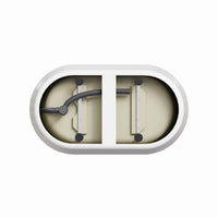 HOROW TU47-MBN-A 47" Freestanding Acrylic Bathtub with Side Drain & Deep Soaking Design