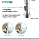 HOROW Best Kitchen Faucet With Pull Down Sprayer Model HR-KF0229B