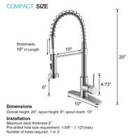 HOROW Best Kitchen Faucet With Pull Down Sprayer Model HR-KF0229B