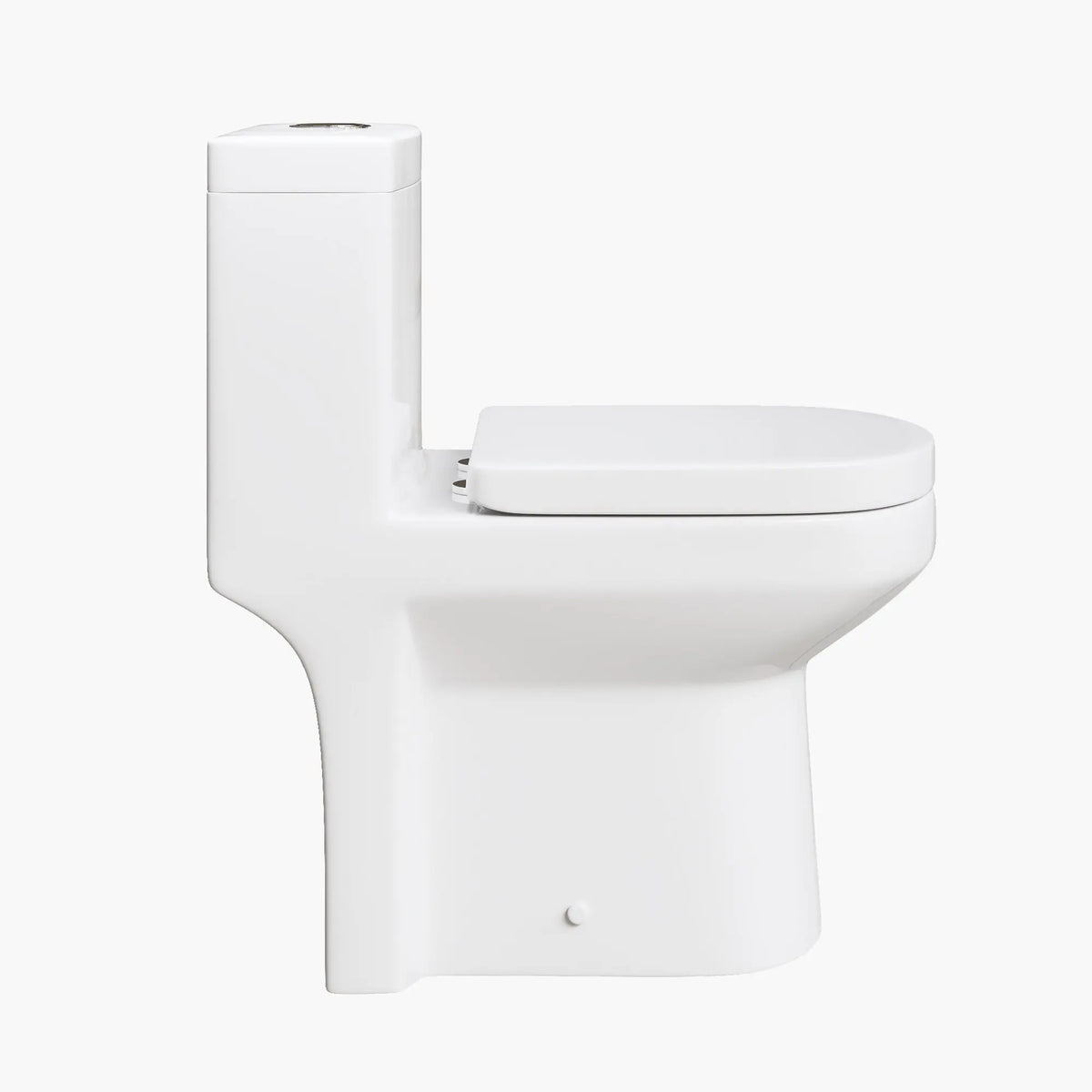 Compact 12" Rough In Toilet – HOROW 8733S One-Piece Round Design HOROW