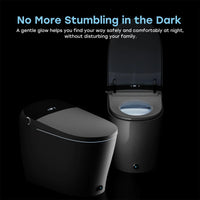 HOROW T03-AOCElongated Smart Bidet Toilet 1.1 GPF in White with Auto Open/Close, Tank, Heated Seat, Auto Flush, UV Purification