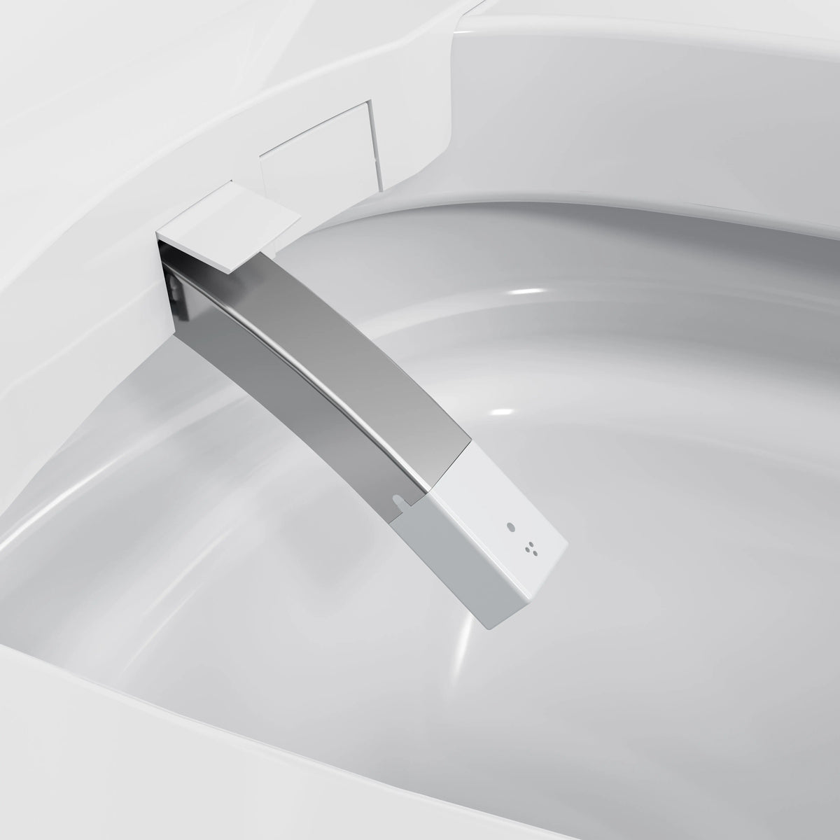 HOROW T03-AOCElongated Smart Bidet Toilet 1.1 GPF in White with Auto Open/Close, Tank, Heated Seat, Auto Flush, UV Purification