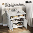 HOROW HR-VNB36 36" Bathroom Vanity Set with Cultured Marble Countertop