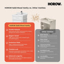 HOROW HR-VNB24 Bathroom Vanity Set with Soft Close Storage System