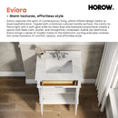 HOROW HR-VNB30  30" Bathroom Vanity Set with Tilt-Down Drawer & Marble Top