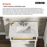 HOROW HR-VNB36 36" Bathroom Vanity Set with Cultured Marble Countertop