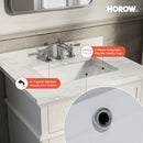 HOROW HR-VNB30  30" Bathroom Vanity Set with Tilt-Down Drawer & Marble Top