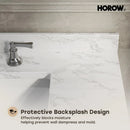 HOROW HR-VNB30  30" Bathroom Vanity Set with Tilt-Down Drawer & Marble Top