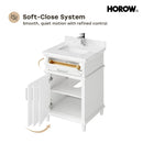 HOROW HR-VNB24 Bathroom Vanity Set with Soft Close Storage System