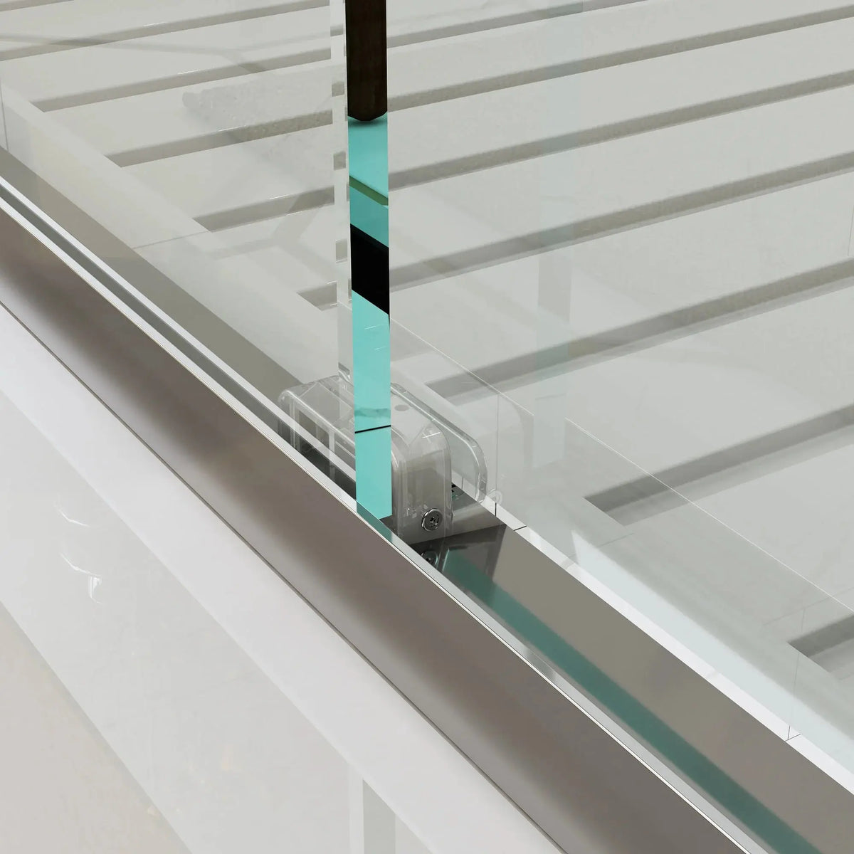 HOROW 60 Inch Glass Shower Door Sliding Chrome Shower Door Model BE6076-CH HOROW