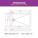 Acrylic Shower Pan with Slip Resistant Floor and Left Drain Model BS4832-MB-L