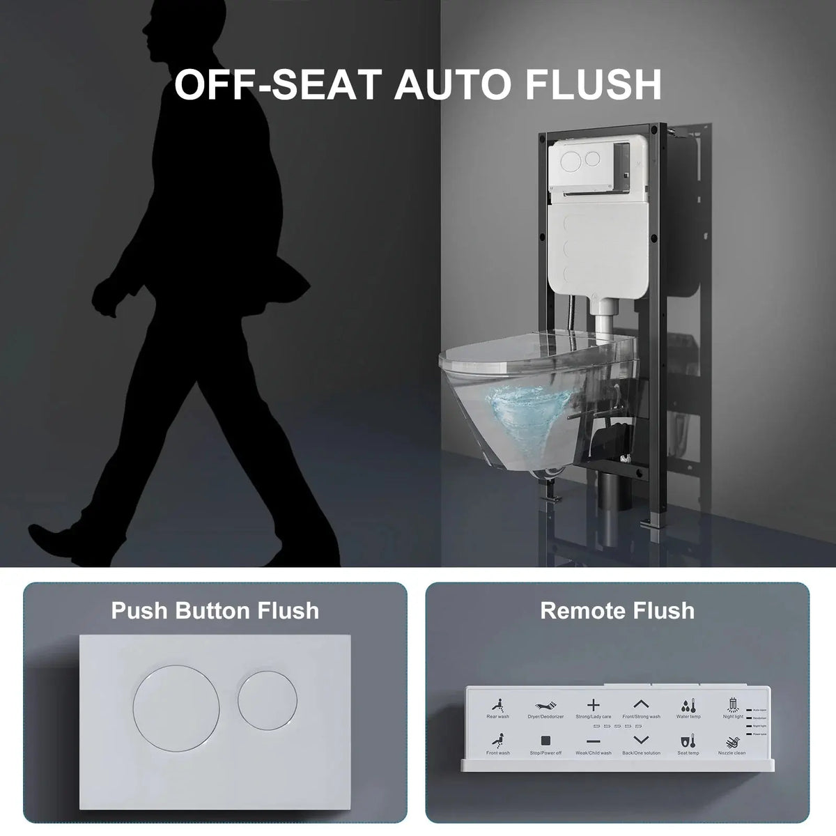 G10 Wall Mounted Toilet With Tank HOROW Smart Toilet HOROW
