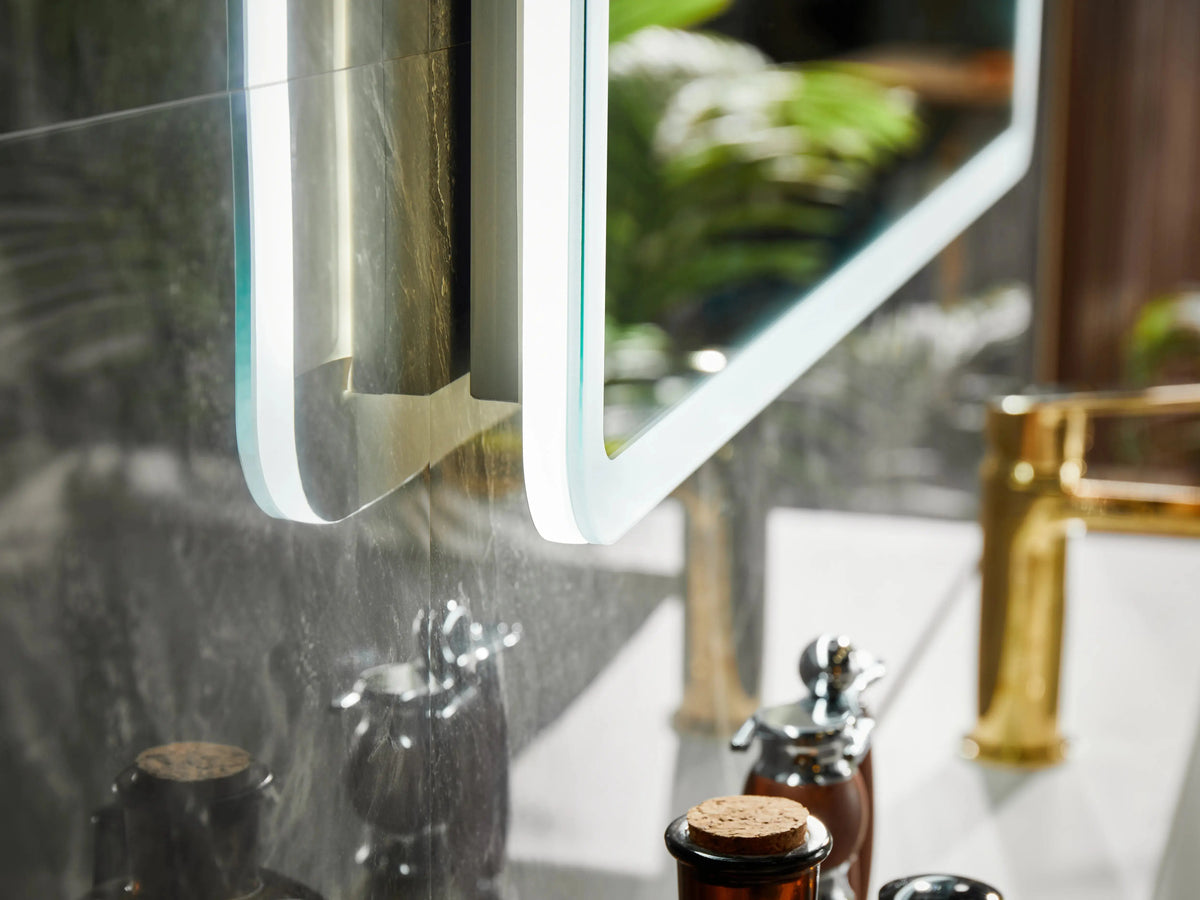 HOROW Rectangular Bathroom Mirror with Acrylic LED Strip Model AM5070S HOROW