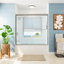 HOROW 59 Inch Glass Shower Door Double Sliding Bathtub Door Model BE5956-CH