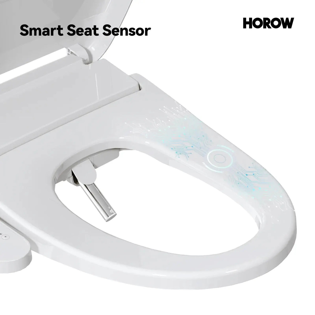 HOROW T0338W Elongated One Piece Toilet With Bidet Toilet Seat Model BT0338W HOROW