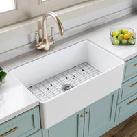 HOROW White Undermount Kitchen Sink 33 Inch Sink Model S3320W
