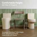 12 Inch Rough In Toilet With Biscuit Color Model T0338WBC