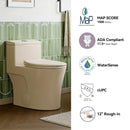 12 Inch Rough In Toilet With Biscuit Color Model T0338WBC