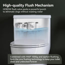 HOROW One Piece Toilet ADA Toilet Height 17.3 Inch Model T0350W