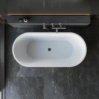 HOROW 2 Person Bathtub 67 inch Freestanding Tub Model TU67-MB