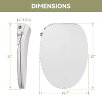 Low Tank Toilet with ADA and 1.28 GPF Dual Flush Model T0338W-BD