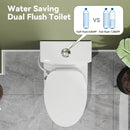 Low Tank Toilet with ADA and 1.28 GPF Dual Flush Model T0338W-BD