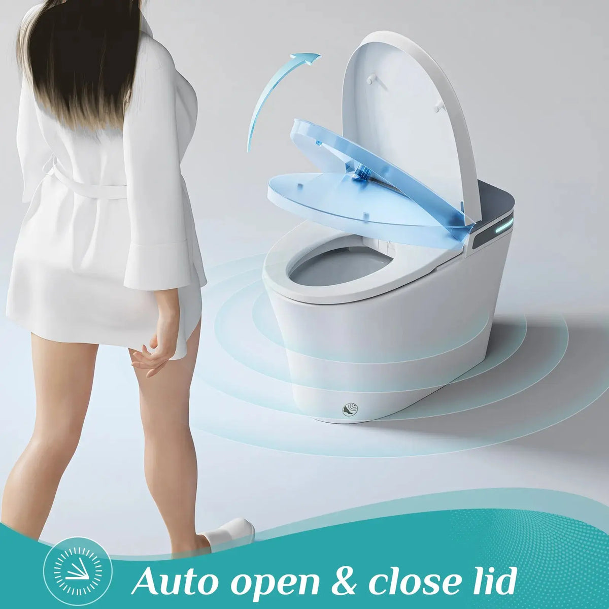 HOROW Smart Toilet with Bidet Seat for 10 Inch Rough In Model T37 HOROW